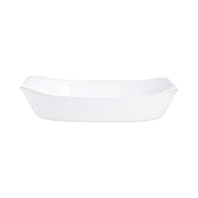Plat de cuisson blanc 34 x 25 cm Smart Cuisine Wavy - Luminarc LUMINARC