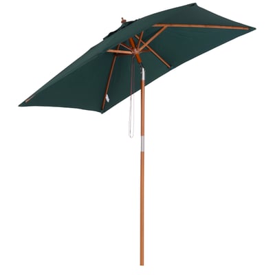 Parasol de terrasse Bois Marron OUTSUNNY