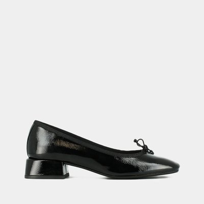 Ballerines à petits talons, cuir verni, Dybil JONAK