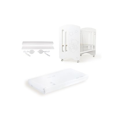 Lit Bébé 60x120 Lovely Blanc Kit Cododo INTERBABY