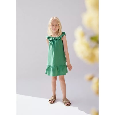 Robe coton volants MANGO BABY
