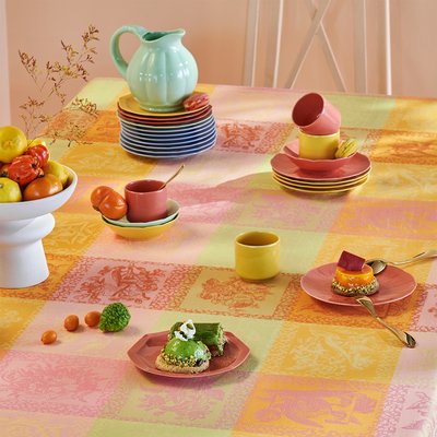Nappe pur coton enduit imperméable MILLE ABECEDAIRE GARNIER-THIEBAUT