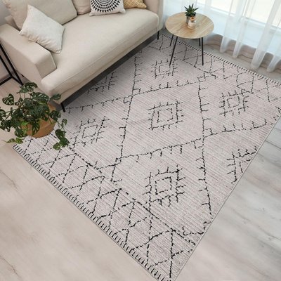 Tapis berbère tissé motifs ethno-chic NAXTAZ UN AMOUR DE TAPIS