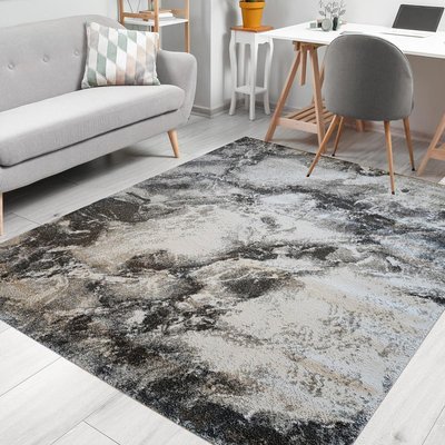 Tapis salon et chambre tissé motif abstrait DELAMER UN AMOUR DE TAPIS