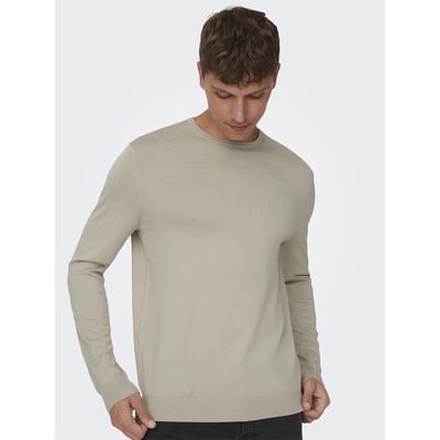 Jersey ligero de cuello redondo, recto ONLY & SONS