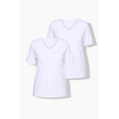 T-shirts, lot de 2, coupe classique ULLA POPKEN
