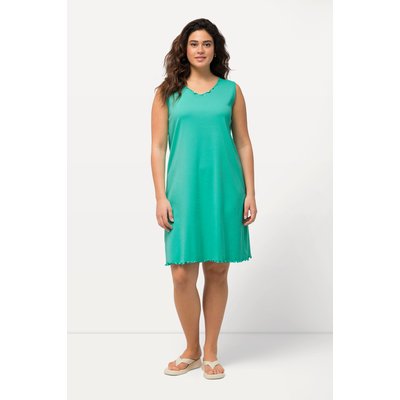 Robe trapèze en coton bio, lisière ondulée ULLA POPKEN
