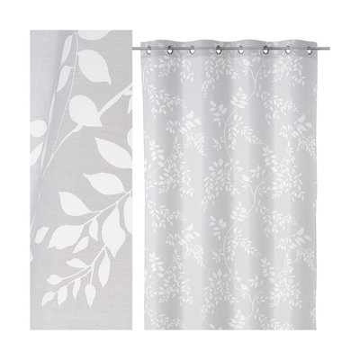 Voilage à Œillets Feuillage blanc - 140x260cm WADIGA