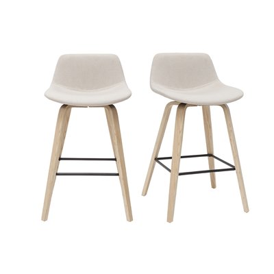 Tabourets de bar scandinaves H65 cm (lot de 2) NONIE MILIBOO