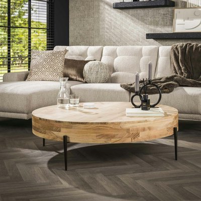 Grande table basse ronde MELBOURNE PIER IMPORT