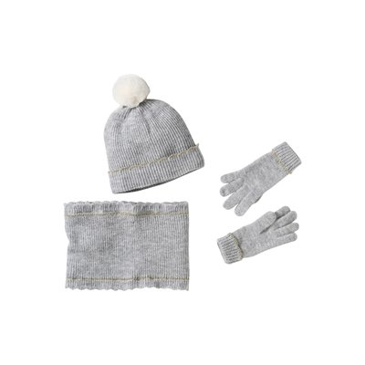 Ensemble bonnet snood gants/mitaines Fille VERTBAUDET