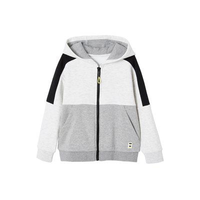 Sweat zippé à capuche effet colorblock sport VERTBAUDET
