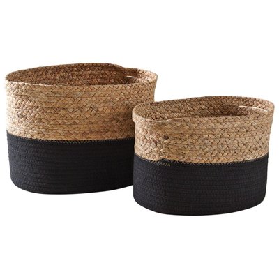 Corbeilles en jacinthe et coton (Lot de 2) AUBRY GASPARD