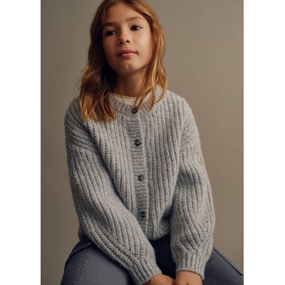 Cardigan maille côtelée boutons MANGO KIDS