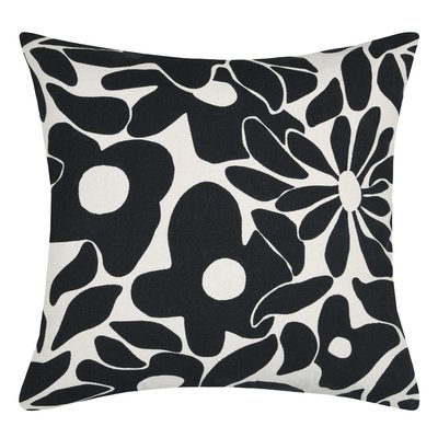 Housse de coussin imprimée graphique en coton LOVELY CASA