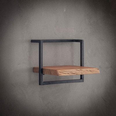 Etagère murale moderne bois et métal 40 cm MELBOURNE PIER IMPORT