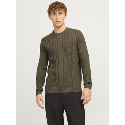 Pull col rond droit maille structurée JACK & JONES
