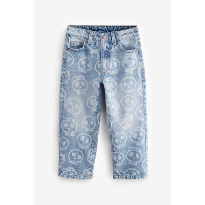 Jean en jean à motif tête de mort NEXT