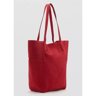 Sac shopper cuir MANGO