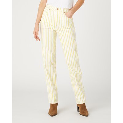 Pantalon taille haute blanc femme sale