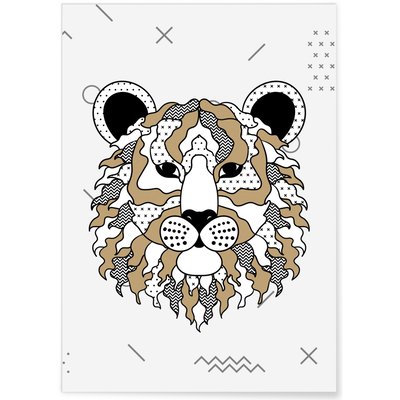 Affiche Tigre scandinave L'AFFICHERIE