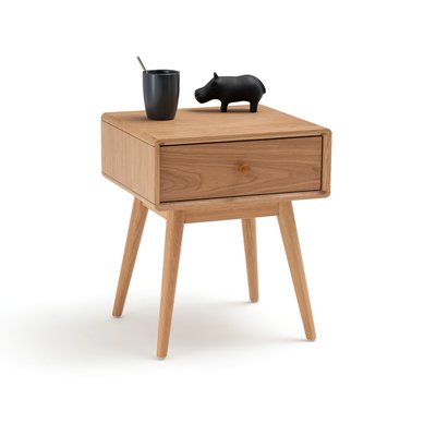 Miji 1 Drawer Oak Veneer Bedside Table LA REDOUTE INTERIEURS