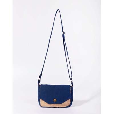 Sac messager coton uni brodé NATEO LA FIANCÉE