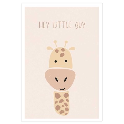 Affiche enfant girafe HEXOA