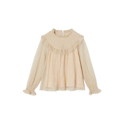 Blouse à smocks en tulle irisé VERTBAUDET