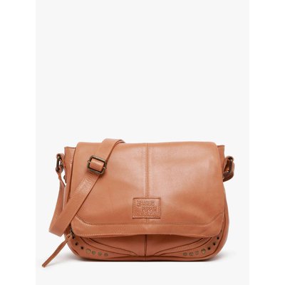 Sac bandoulière Glam eyelet cuir BASILIC PEPPER