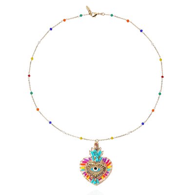 Collier avec charm central et perles FORTUNA HIPANEMA