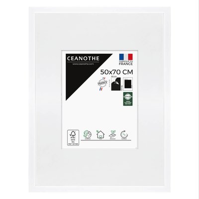 Cadre Photo Avec Passe-partout 50x70 Cm Résine Recyclée WILD CEANOTHE