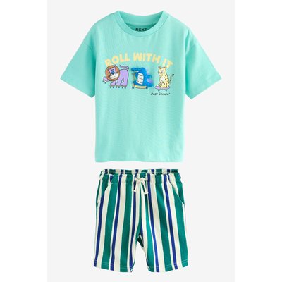 Short imprimé et t-shirt ensemble NEXT