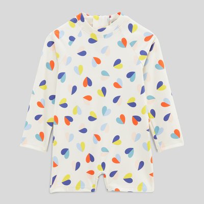 Maillot de bain combinaison manches longues imprimé BOUT'CHOU
