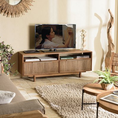 Meuble TV en teck recyclé 150 cm 2 tiroirs SWING PIER IMPORT