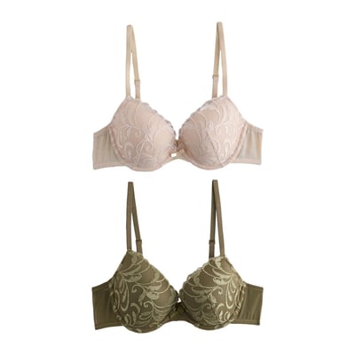 Soutien-gorge rembourré brodé, lot de 2 NEXT