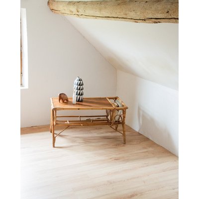 Table basse en rotin Nadine N°110 - Bon état DEBONGOUT