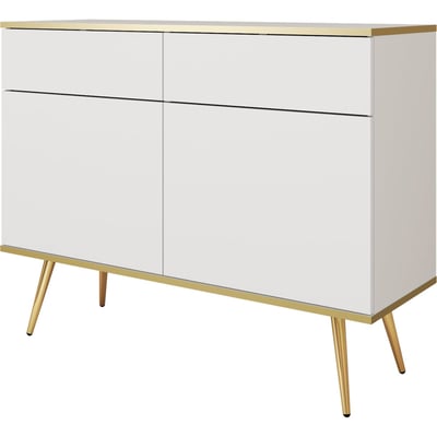 Buffet compact GLINTE à portes et tiroirs RECOLLECTION