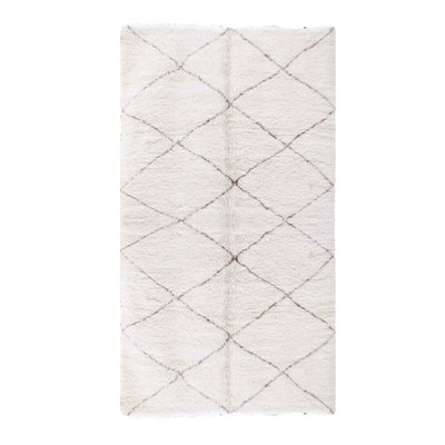Tapis berbere marocain pure laine beige AFK LIVING