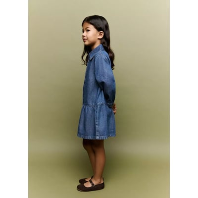 Robe en jean froncée MANGO BABY