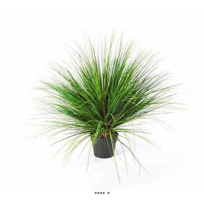 Graminée en pot factice D 65 cm vert-rouge ARTIFICIELLES