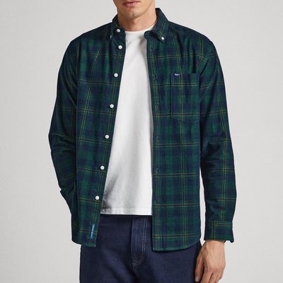 Geruit hemd met button-downkraag PEPE JEANS