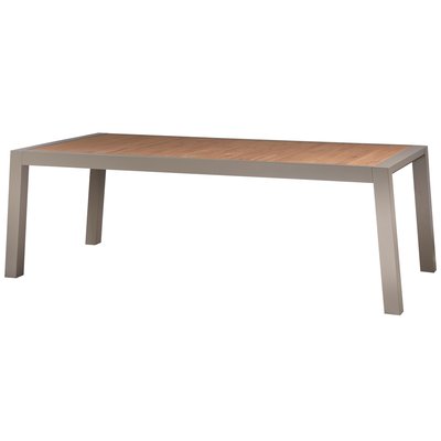 Table de jardin en bois et aluminium SULPHUR WOOOD