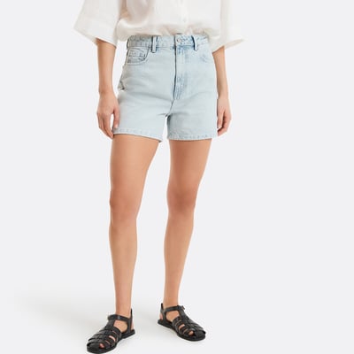 Short en denim, taille haute LA REDOUTE COLLECTIONS