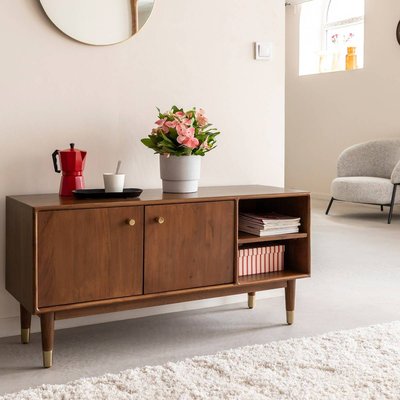 Meuble TV 2 portes en bois d'acacia  EMIEL MADE IN MEUBLES 