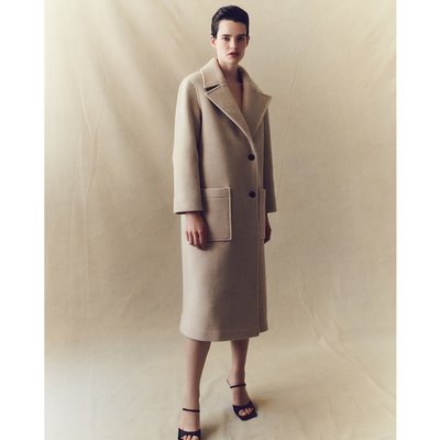 Manteau long en laine mélangée POMANDERE X LA REDOUTE