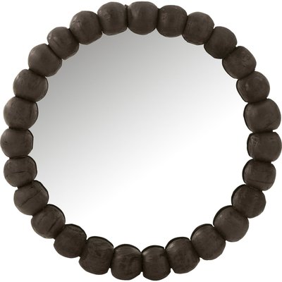 Miroir rond design boules bois  style contemporain élégant RECOLLECTION