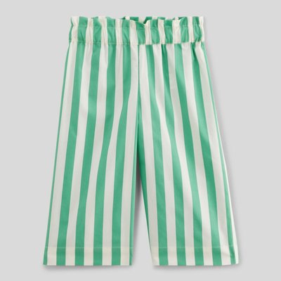 Pantalon taille élastique large rayé en coton BIO GOTS BOUT'CHOU