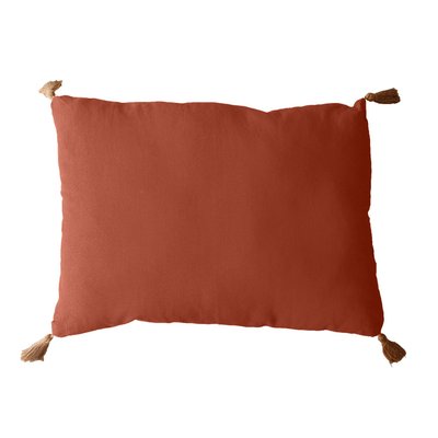Coussin avec pompons en jute HOME MAISON