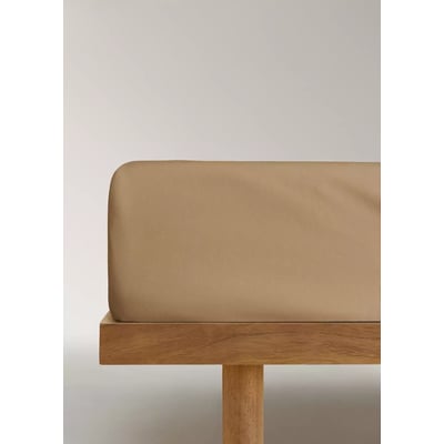 Drap-housse percale de coton 300 fils lit 160 cm MANGO HOME
